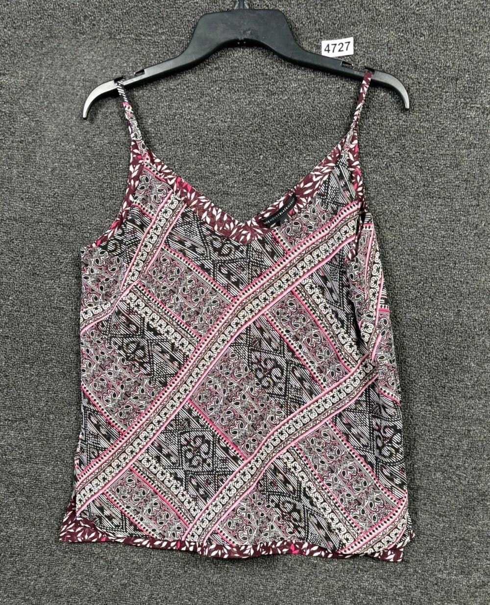 White House Black Market Top Womens Size M Paisley V-Neck Sleeveless Blouse